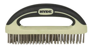 (image for) Wire Brush Maxxgrip 8"ss - Click Image to Close