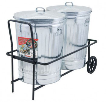 (image for) Trash Can Hand Cart 2 30-Gal - Click Image to Close