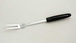 (image for) Kitchen Fork 12" Chrome/Black - Click Image to Close
