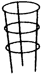 (image for) Plant Support 33" Tomato Cage - Click Image to Close