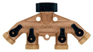 (image for) Hose Faucet Manifold Brass - Click Image to Close