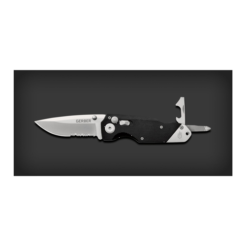 (image for) Knife Obsidian Serrated 3.1" - Click Image to Close