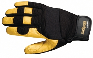 (image for) Gloves Deerskin Spandex Lg - Click Image to Close