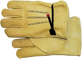 (image for) Gloves Grain Cowhide Work Lg - Click Image to Close