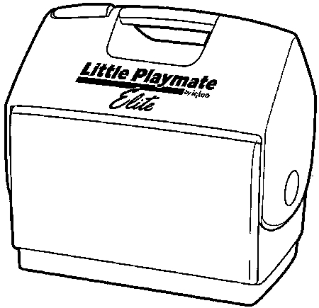 (image for) Ice Chest 7-Qt Playmate Red - Click Image to Close