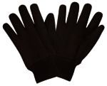 (image for) Gloves Brown Jersey Pvc Dots - Click Image to Close