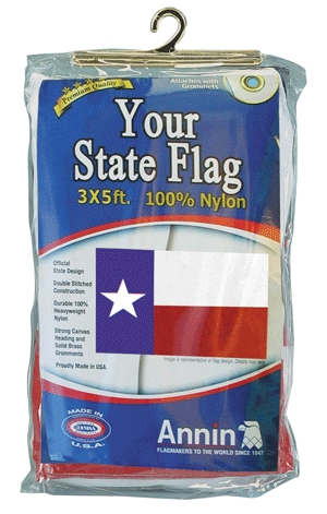 (image for) Flag Texas Nylon 3' X 5' - Click Image to Close
