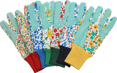 (image for) Gloves Garden Floral Canvas - Click Image to Close