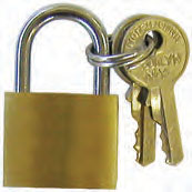 (image for) Padlock Solid Brass 1" 2/Cd