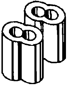 (image for) Ferrule 1/16"alum 4/Cd