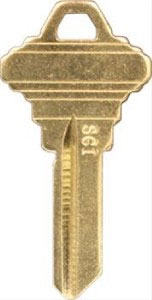 (image for) Key Blank Sc1-Br Brass 250/Bx