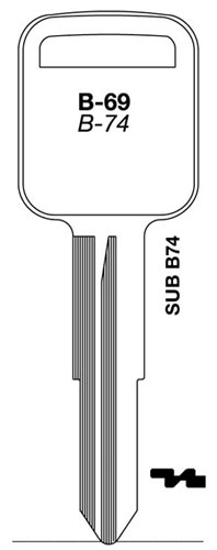 (image for) Key Blank Gm Geo Tracker 10/Bg