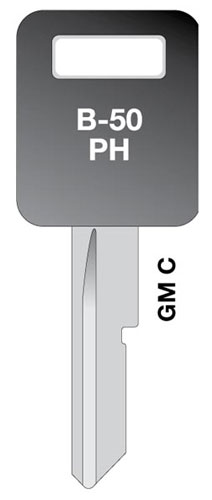 (image for) Key Blank Ph Gmc Ign/Door 5/Bg