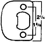 (image for) Door Strike 400 1/4" Pb Rcs