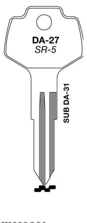 (image for) Key Blank 82 Nissan Subru 10bg