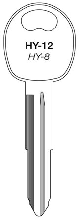 (image for) Key Blank Hyundai 95-01 10/Bg