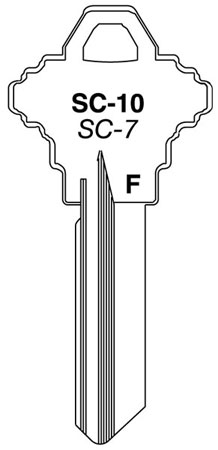 (image for) Key Blank Schlage 10/Bg