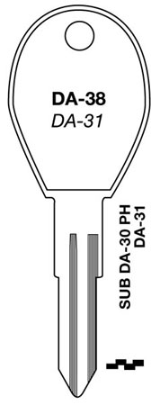 (image for) Key Blank 92-93 Nissan 10/Bg