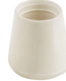 (image for) Leg Tip Bulk 1/2" White Rubber