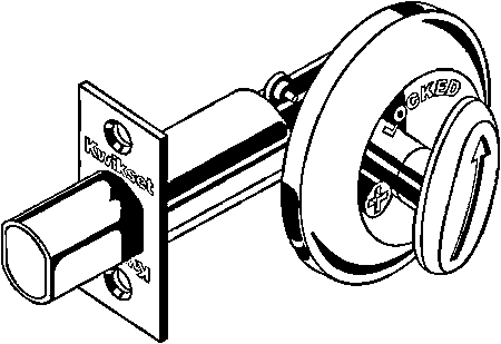 (image for) Deadbolt Cp Pb One Side Kd