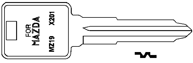 (image for) Key Blank Mazda