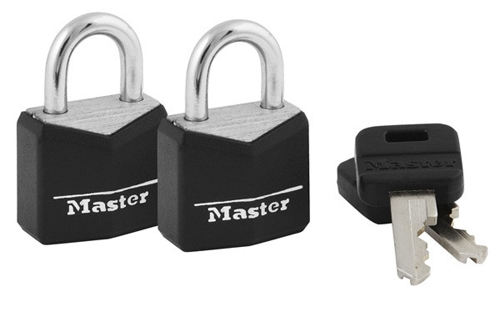 (image for) Padlock 3/4" Black Brass 4/Cd