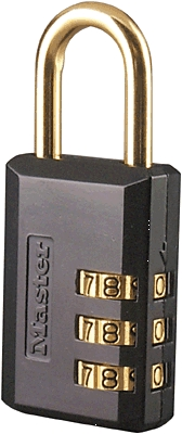 (image for) Padlock Combo 1.25" Rest Blk