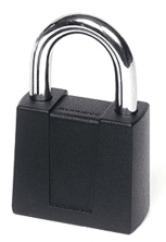 (image for) Padlock Combo 1-7/8" Blk 1"shk