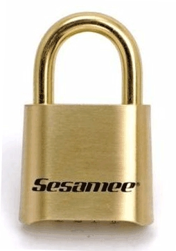 (image for) Padlock Combo 1-7/8" Brass