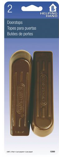 (image for) Door Wedge Brown Rubber 2/Pk