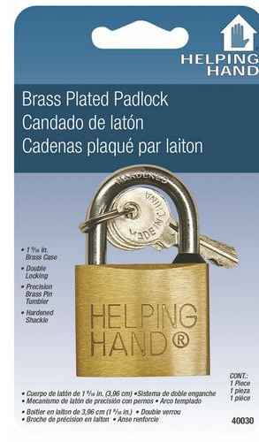 (image for) Padlock 1.25" Kd Solid Brass