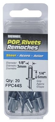 (image for) Rivet 3/16"x3/8" Steel 25/Pk