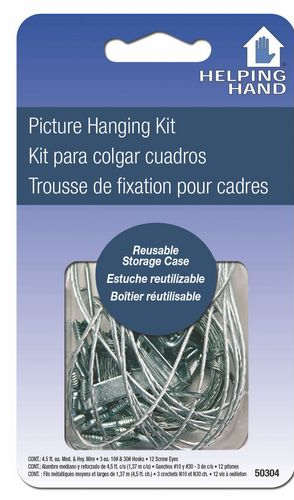 (image for) Picture Hanger Kit W/Wire Med
