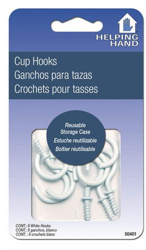 (image for) Cup Hook White 8pc
