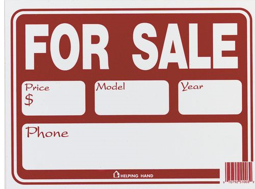 (image for) Sign 12x9 "auto For Sale"
