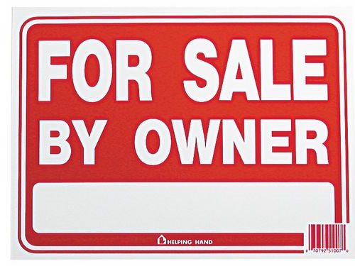 (image for) Sign 12x9 "for Sale By Owner"