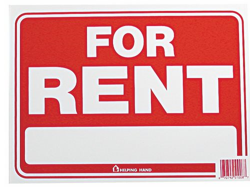 (image for) Sign 12x9 "for Rent"