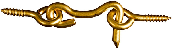 (image for) Hook & Eye 4" Solid Brass