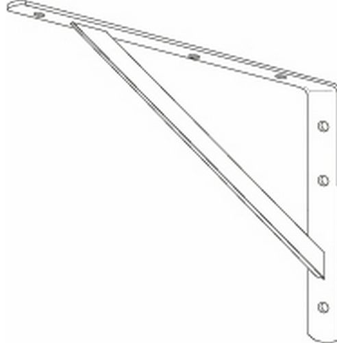 (image for) Shelf Bracket 10-1/2" White Hd