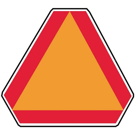 (image for) Sign Slow-Moving Emblem Alum