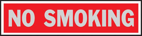 (image for) Sign 2x8 "no Smoking"