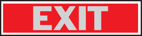(image for) Sign 2x8 "exit"