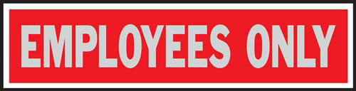 (image for) Sign 2x8 Press-Onemploy Only"