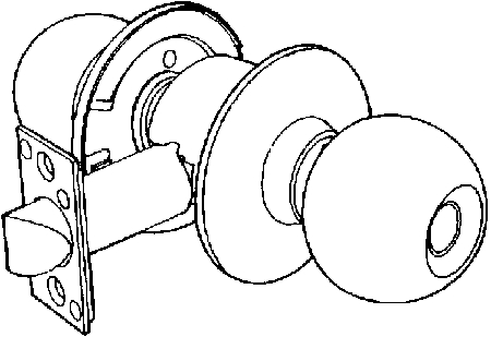 (image for) Locksets: Visual, Gr 2, Passage Knob