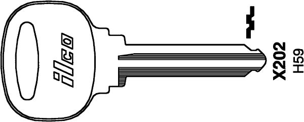 (image for) Key Blank Ford 88-93