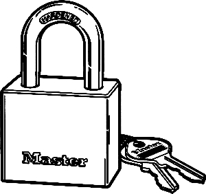 (image for) Padlock 2.5" Rd Steel 2" Shk