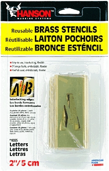 (image for) Stencil Pack Brs 1" Number