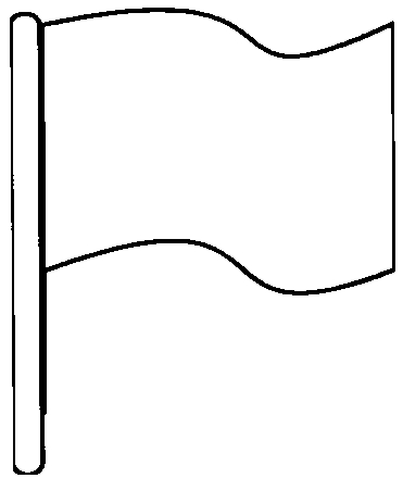 (image for) Surveyor Flag 21" White 100/Bd