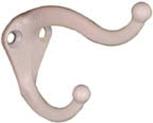 (image for) Coat/Hat Hook White Finsh 2/Cd