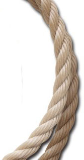 (image for) Rope Poly Twisted Tan 1/4"x50'